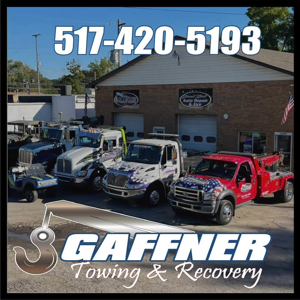 OWOSSO SPEEDWAY ANNOUNCES NEW OFFICIAL TOW COMPANY PARTNERSHIP WITH GAFFNER TOWING &amp; RECOVERY!