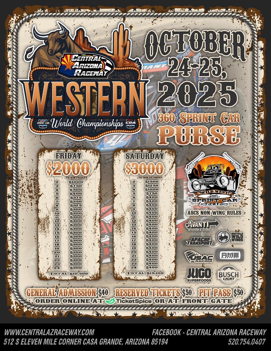 Western World Championship 360 Sprint Car Information