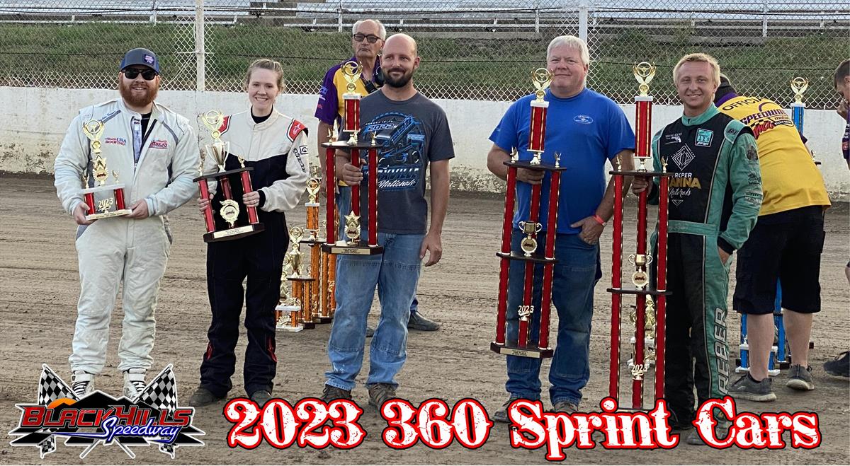 Congrats to your 2023 Black Hills Speedway Overall Points winners in the 360 Sprint Car Class!
