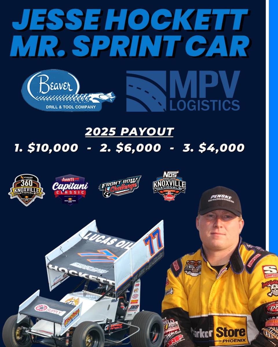 Beaver Drill & Tool and MPV Express Partner for 2025 Jesse Hockett “Mr. Sprint Car” Award!