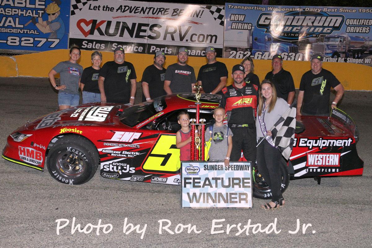 Two in a row for Apel on PMF Night at Slinger