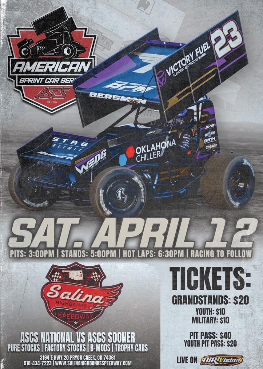 ASCS Sprints coming Saturday, April 12