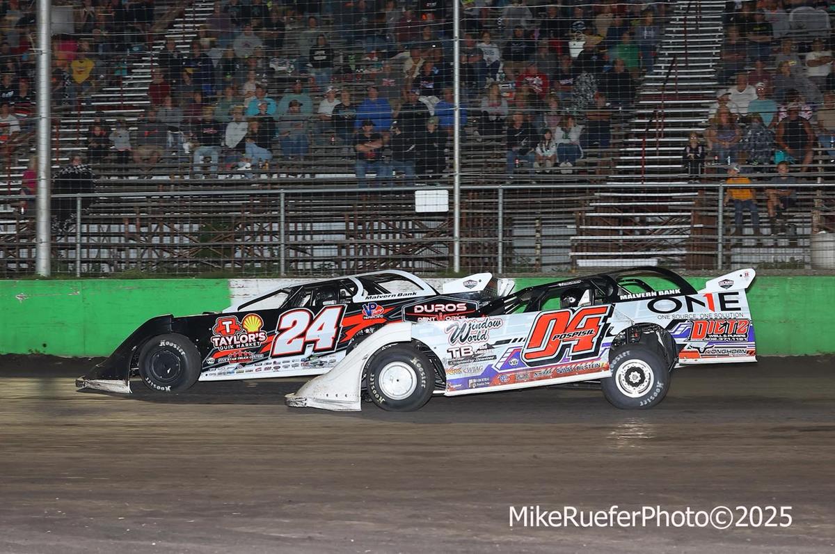 Adams County Speedway (Corning, IA) – Malvern Bank West Series – Ray Houck Late Model Showdown – August 23rd, 2025. (Mike Ruefer Photo)