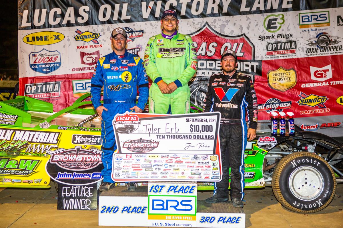 Tyler Erb Gets Seventh Lucas Oil Win of the Season at Brownstown