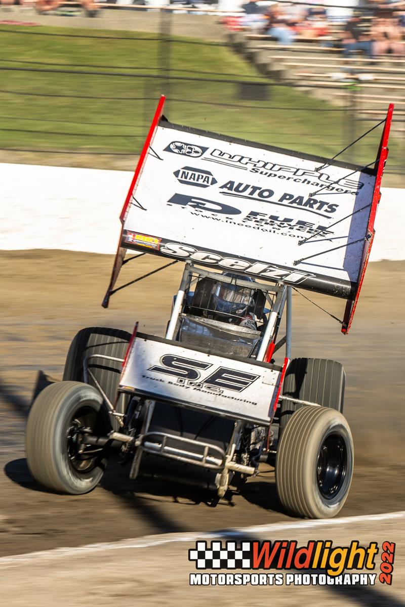 sprint car wheelie