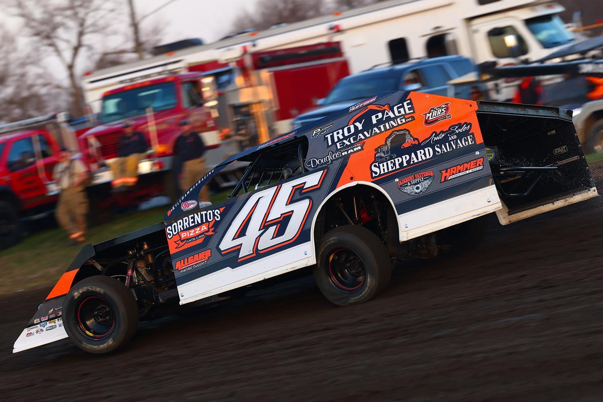 Farmer City Raceway (Farmer City, IL) – MARS Modified Championship Series – Illini 100 – April 11th-12th, 2025. (Josh James Artwork)