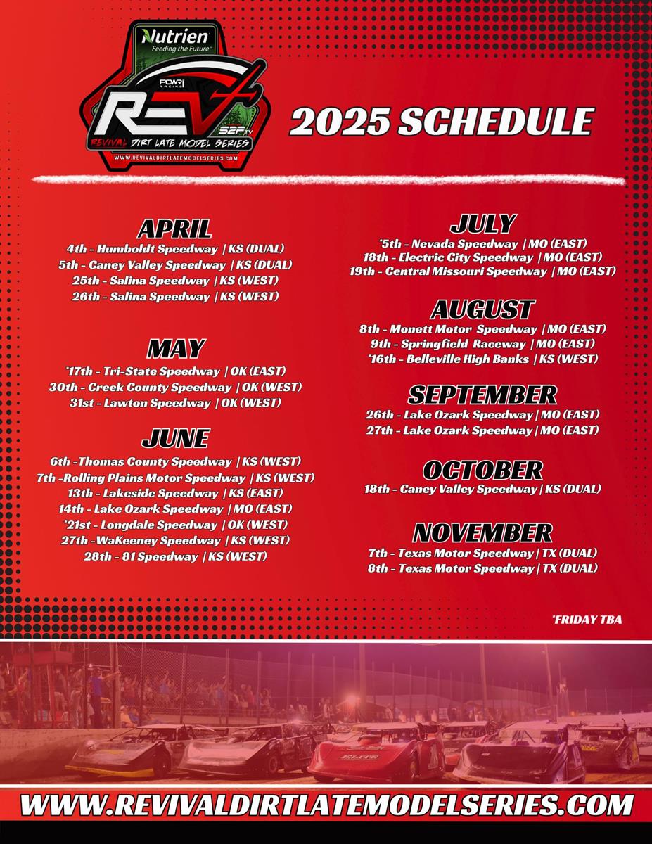SCHEDULE UPDATE: CREEK COUNTY SPEEDWAY ADDED TO 2025 SCHEDULE