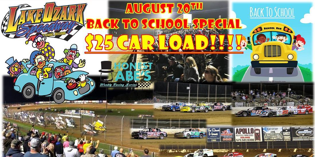 Lake Ozark Speedway Resumes Car Load Special on August 20th