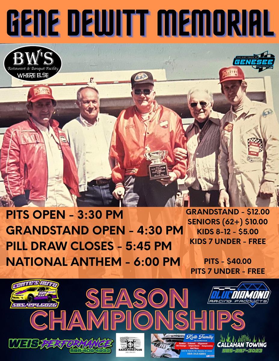 IT ALL GOES DOWN TONIGHT at The Dirt Track at Genesee!