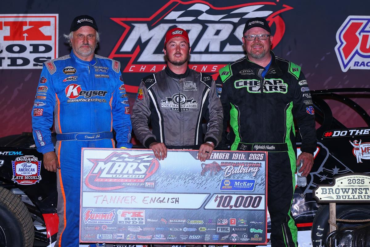Brownstown Bullring (Brownstown, IL) – MARS Late Model Championship Series – Brownstown 100 – September 19th, 2025.