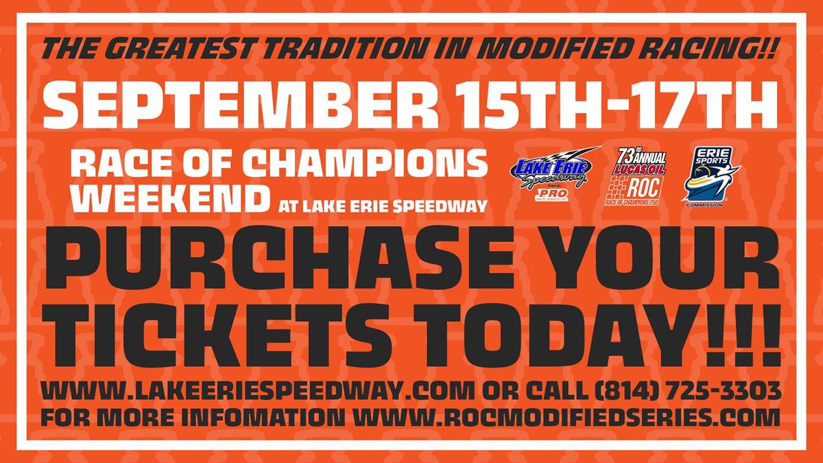 TICKETS AND ROOMS ARE MOVING FAST FOR RACE OF CHAMPIONS WEEKEND AND “THE GREATEST TRADITION IN MODIFIED RACING” THE LUCAS OIL RACE OF CHAMPIONS 250