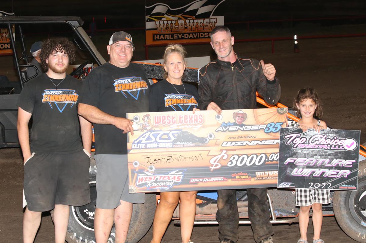 Zimmerman Leads It All In Inaugural Avenger 35 At West Texas Raceway
