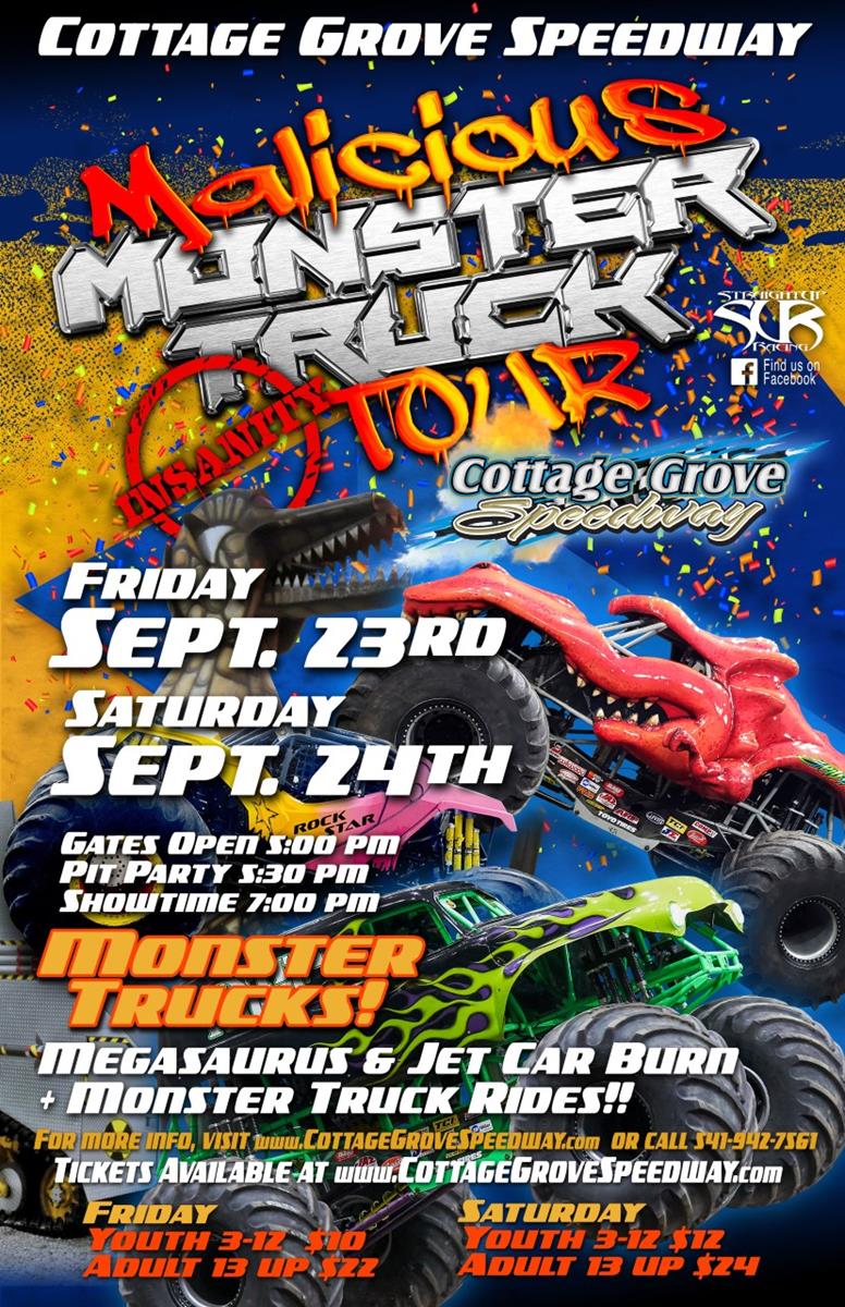 MONSTER TRUCK TICKETS AVAILABLE ONLINE NOW!!