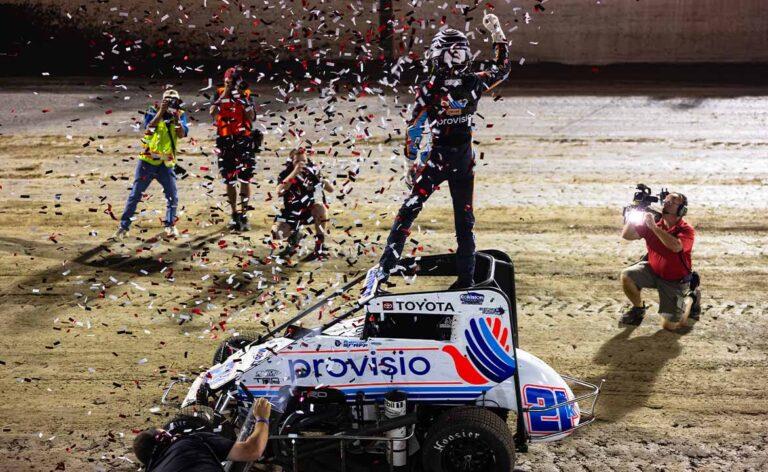 Karter Sarff Claims Night One with POWRi National Midgets and Xtreme at I-55 Raceway