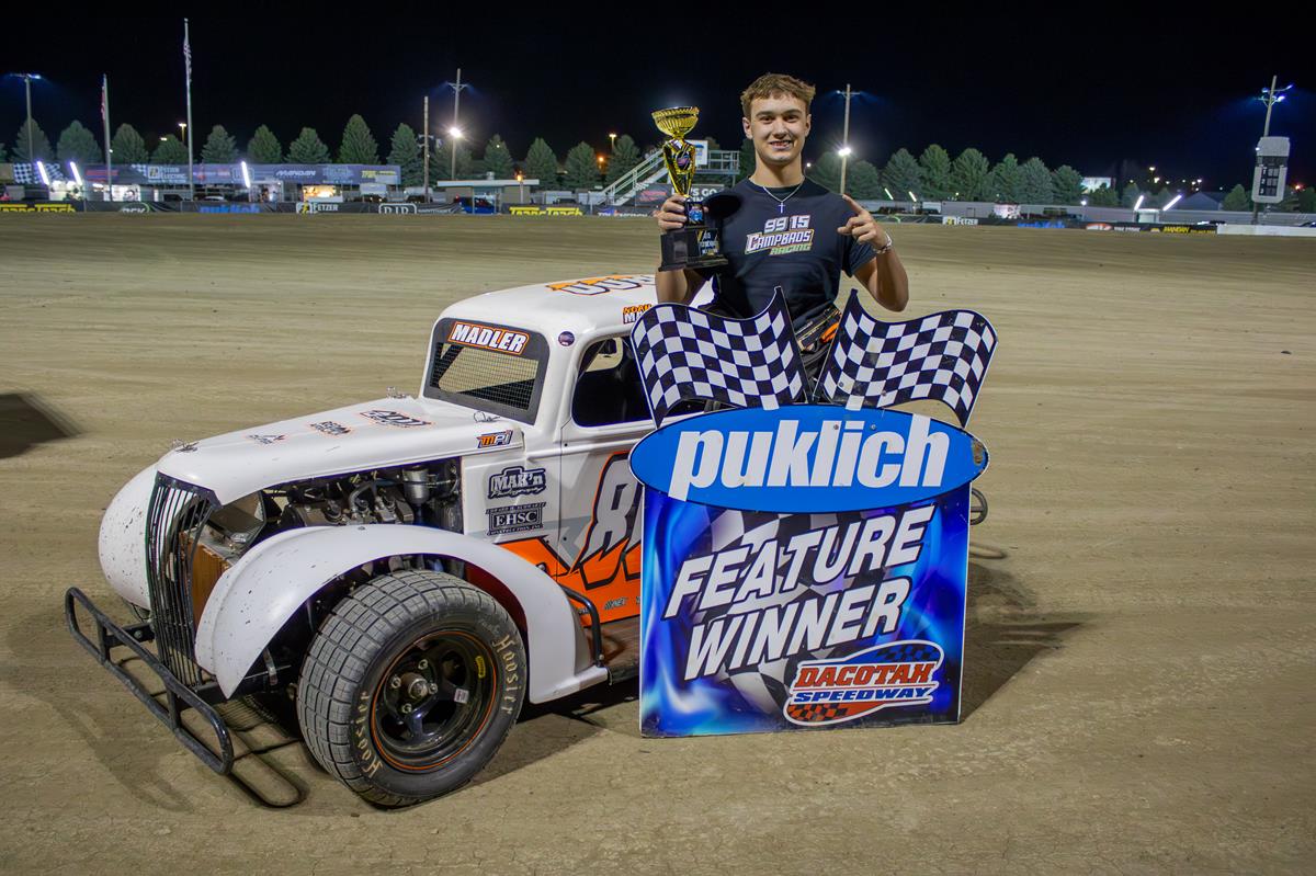 MADLER HANGS ON FOR DACOTAH SPEEDWAY VICTORY