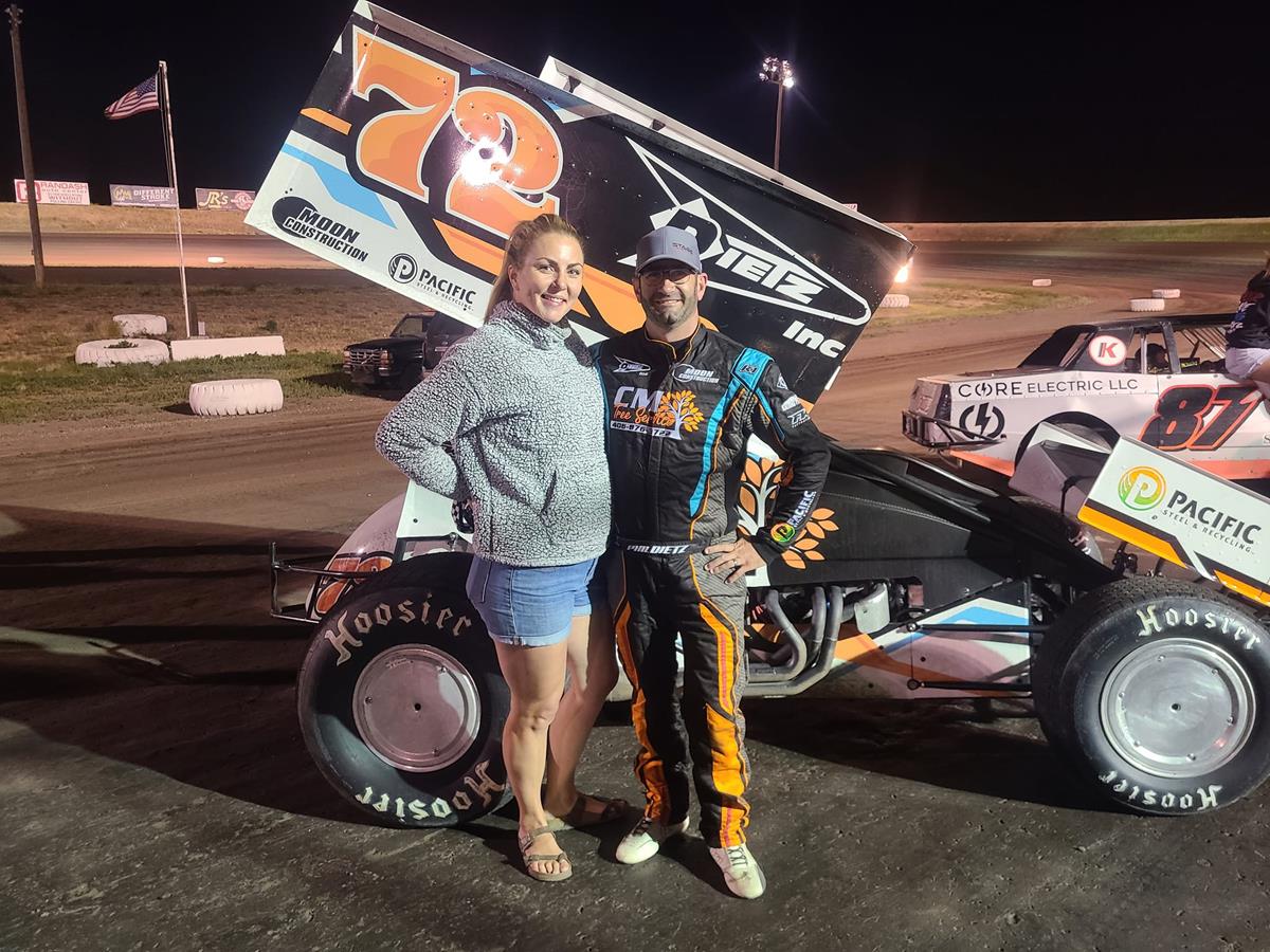 Dietz Makes Late Pass For ASCS Frontier Checkers At Gallatin