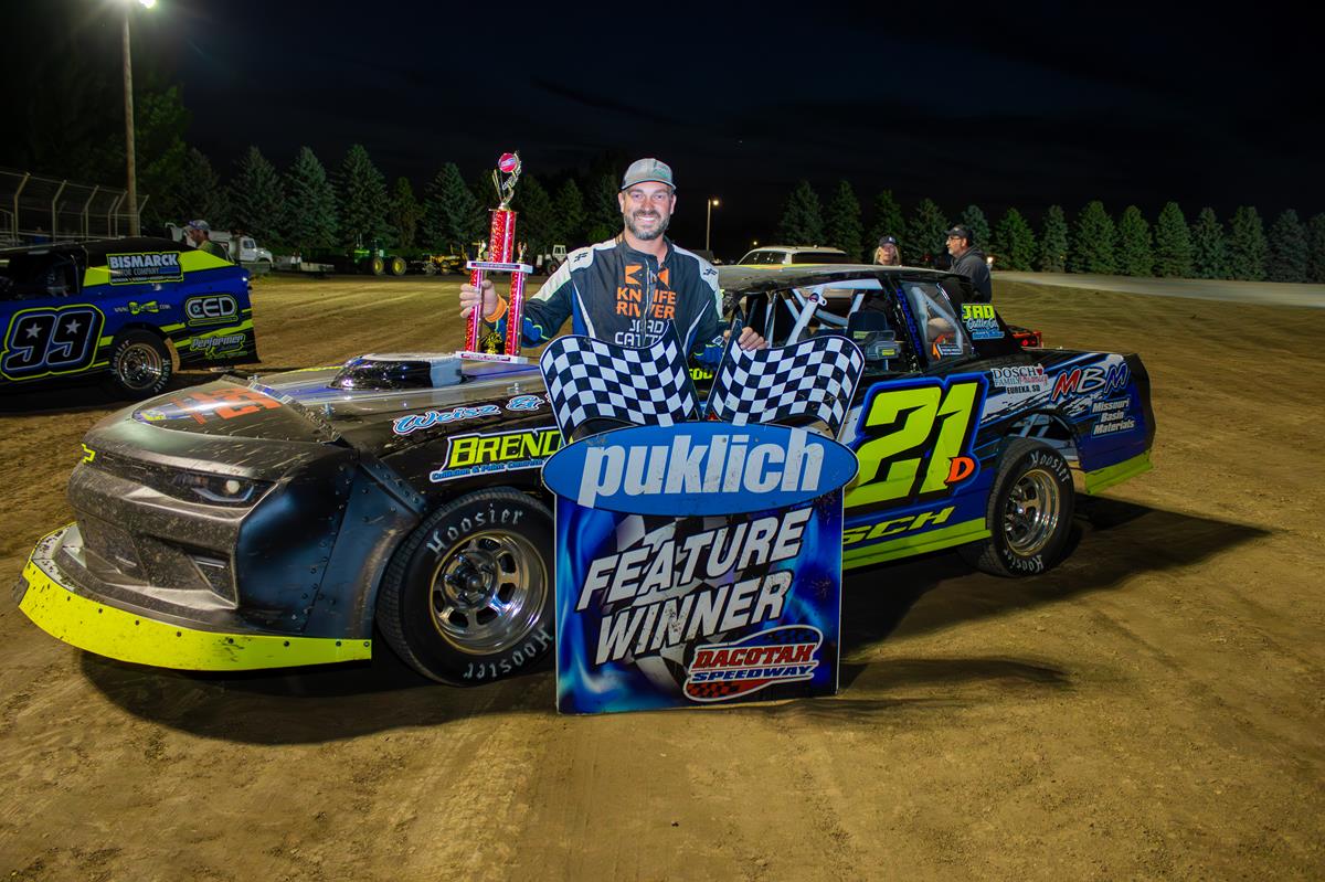 DOSCH HOLDS OFF HELLMAN FOR DACOTAH SPEEDWAY WIN