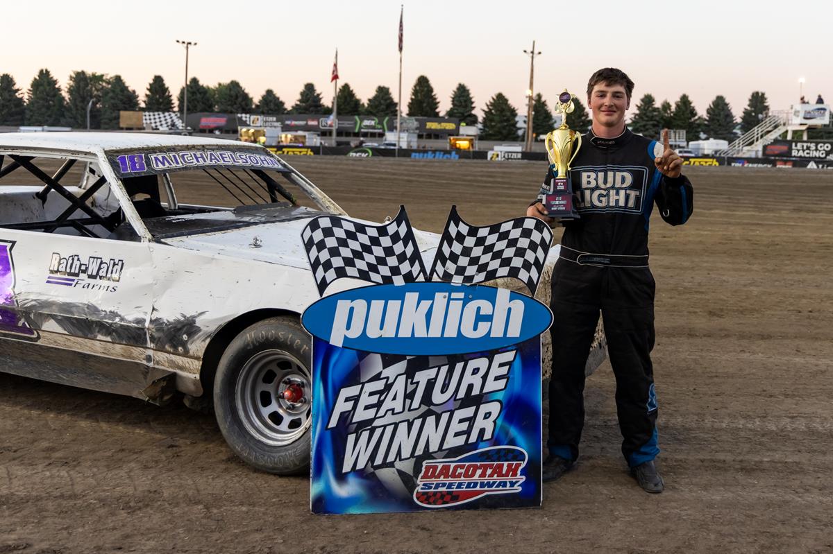 MICHAELSOHN PICKS UP FIRST DACOTAH SPEEDWAY WIN