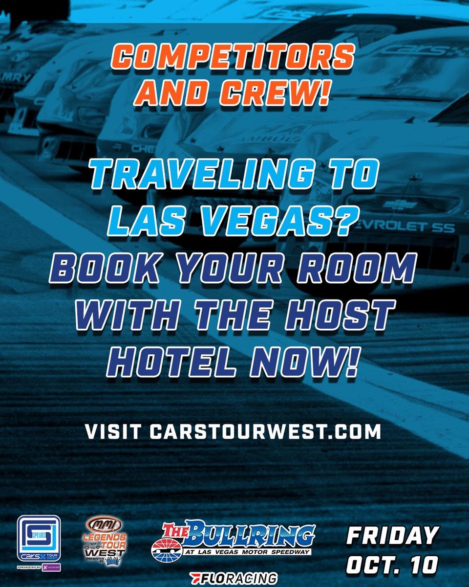 Traveling to Vegas for Oct. 10 race? Book your host hotel room now!