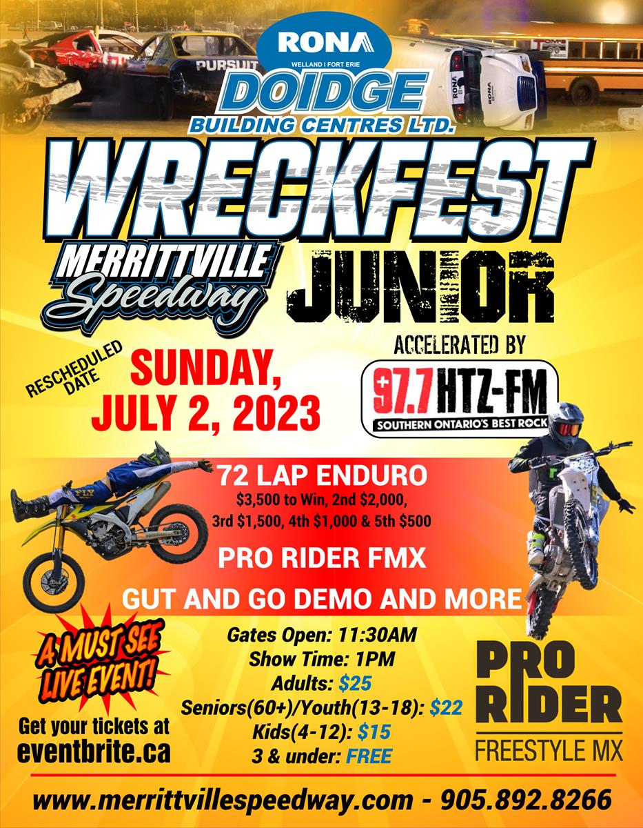 Wreckfest Jr Postponed Again…