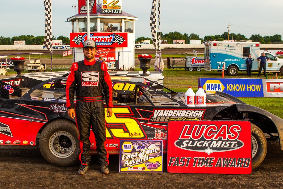 Kolby Vandenbergh attends Show-Me 100 at Lucas Oil Speedway