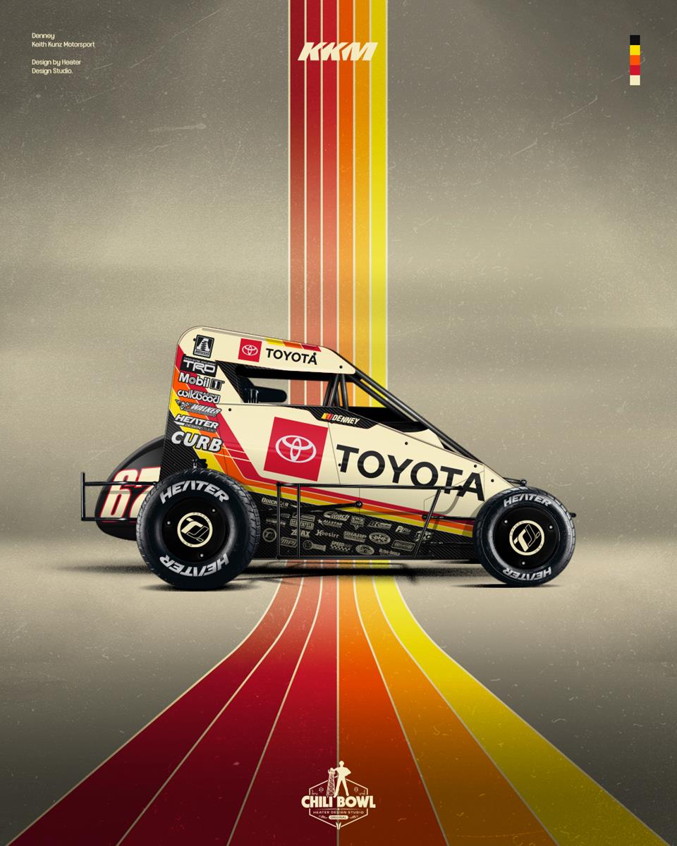 Jacob Denney and Keith Kunz Motorsports Unveil 2025 Chili Bowl Car