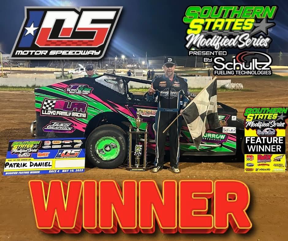 105 Motor Speedway (Cleveland, TX) – Southern States Modified Series – May 10th, 2025.