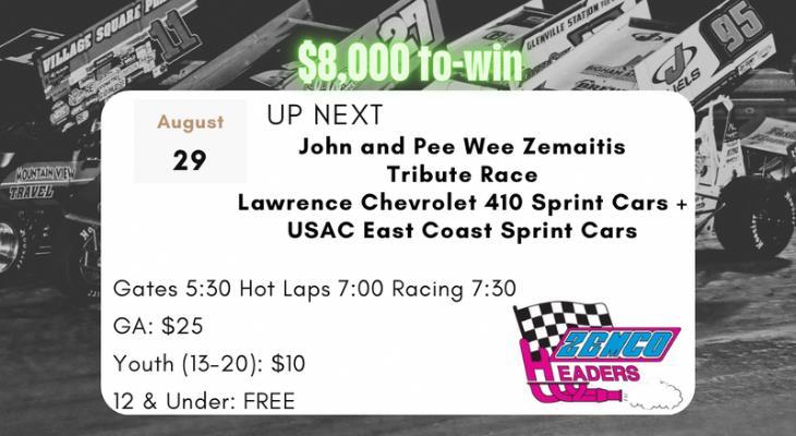 Williams Grove Zemaitis Tribute Is Friday, USAC East 360s Join 410s For Action