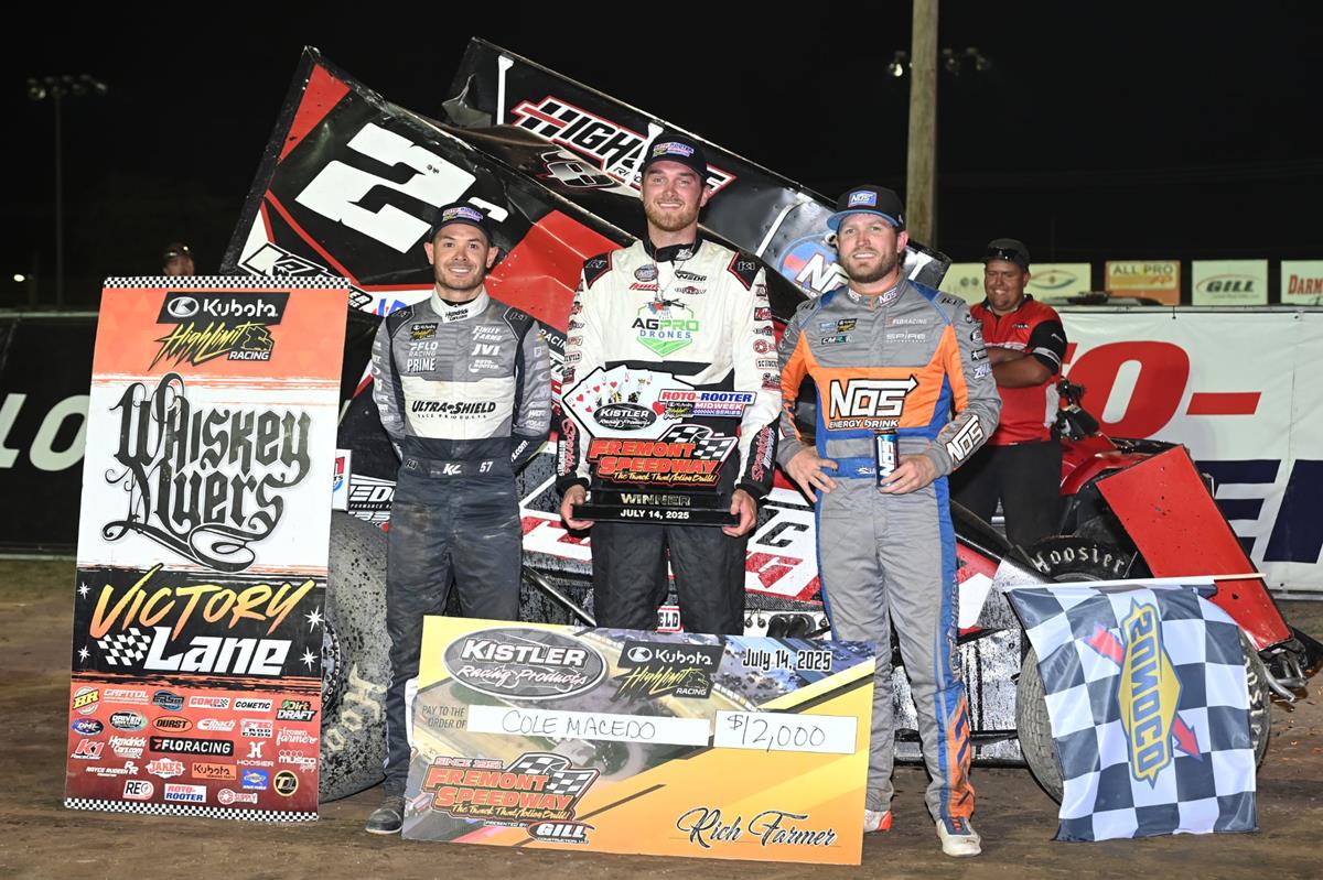 WIN BIG, FLIP BIGGER: Cole Macedo's First National Tour Victory at Fremont Speedway is Unforgettable