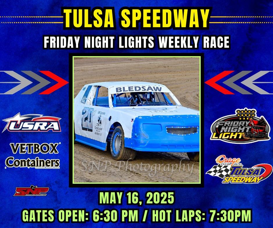 Osage Casino & Hotel Tulsa Speedway Gears Up for Friday Night Lights with OCRS Sprint Cars and Tulsa Speedway Classes