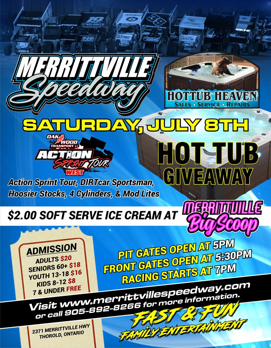 Hot Tub Giveaway and Action Sprint Tour headline Saturday&#39;s Show