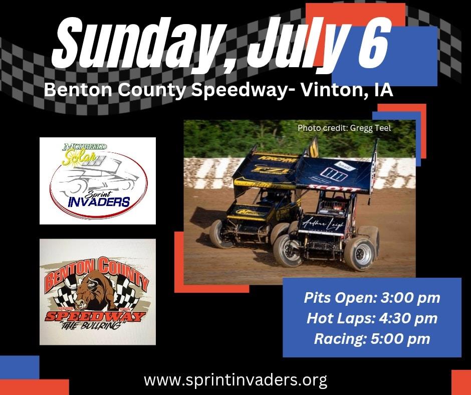 Benton County Bullring Awaits Mohrfeld Solar Sprint Invaders Sunday!