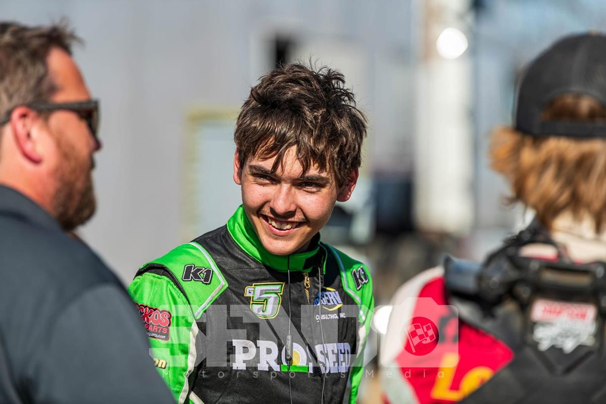 Gage Pulkrabek spends birthday weekend on the road