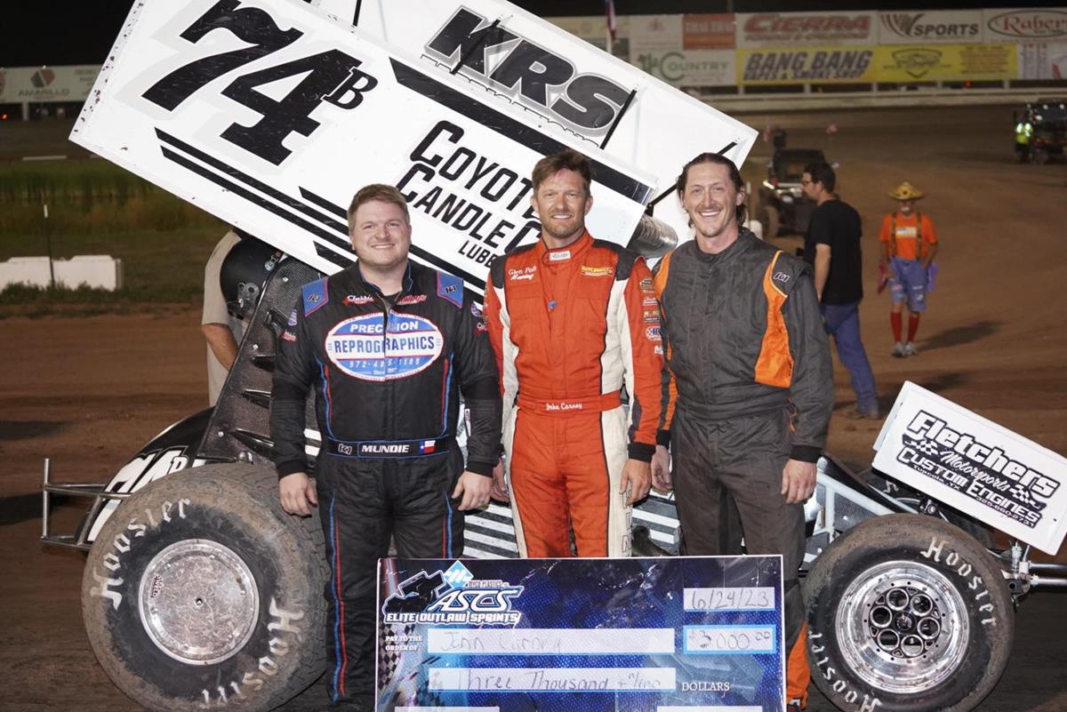 John Carney II Leads All For ASCS Elite Outlaw Win At Route 66 Motor Speedway