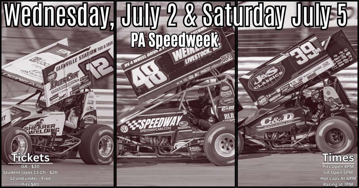 Port Royal Speedway Set for Two Big Nights of Central PA Speedweek Action July 2 & July 5