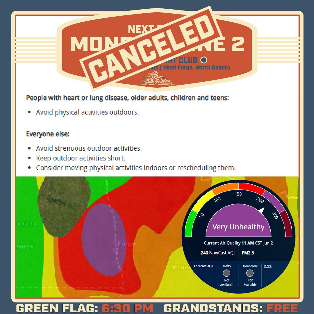 CANCELED - Monday, June 2
