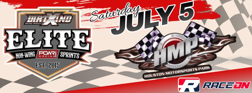 POWRi Elite Non-Wing Sprints at Houston Motorsports Park