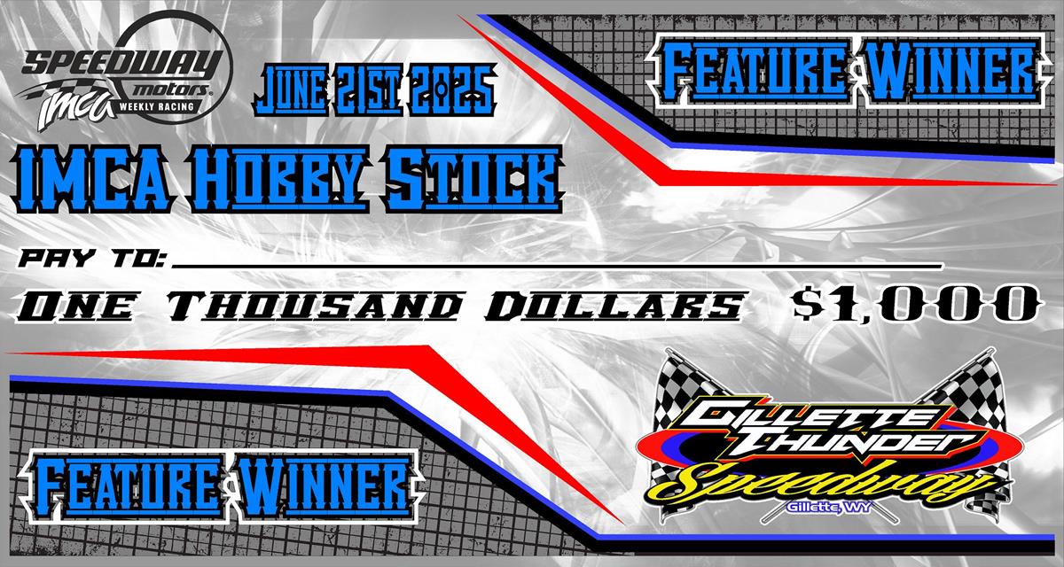 $1,000 to win IMCA Hobby Stock Special Event