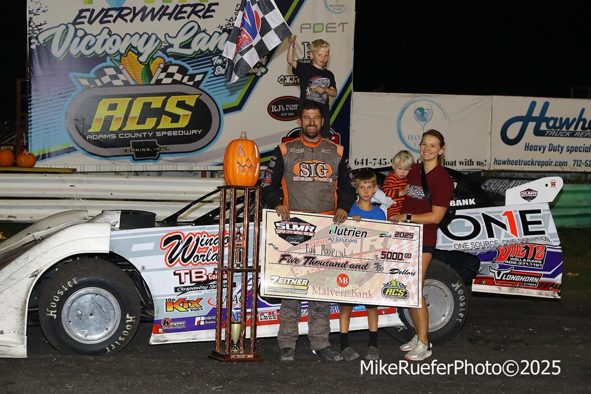 Adams County Speedway (Corning, IA) – Malvern Bank East & West Series – Pumpkin Dash – October 4th, 2025. (Mike Ruefer photo)