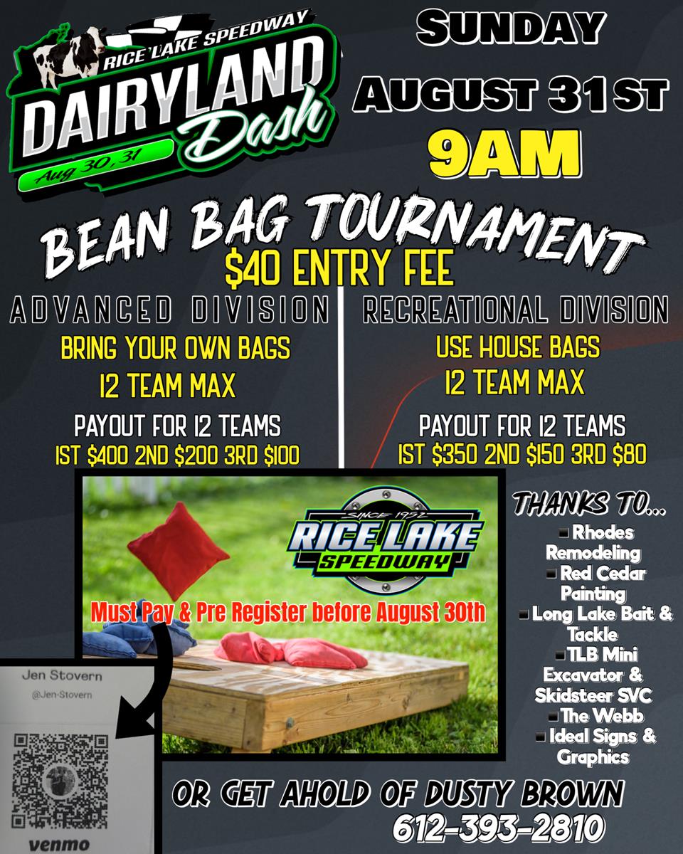 How to Sign Up for Dairyland Dash Bean Bag Tournament