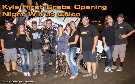 Kyle Hirst Grabs Opening Night Win at Chico
