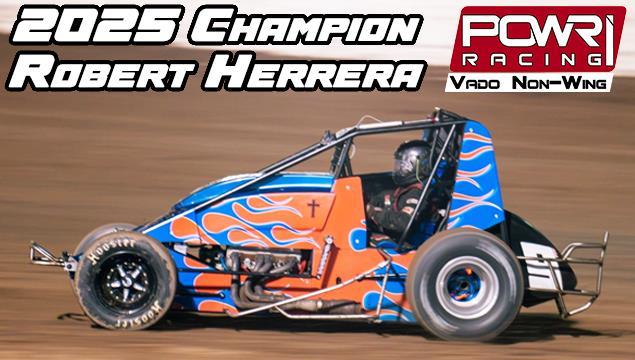 Robert Herrera Earns 2025 Sunset Grill POWRi Vado Non-Wing Sprint Championship