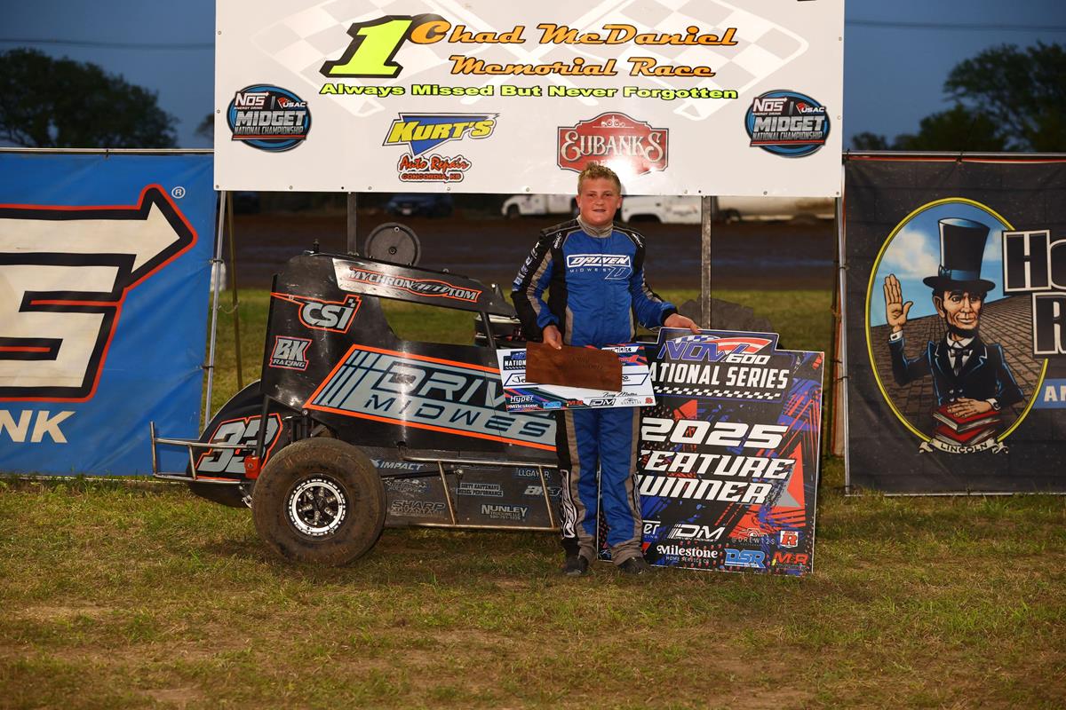 Jett Nunley Victorious on Wednesday’s Chad McDaniel Memorial at Mitchell County Fairgrounds Raceway!