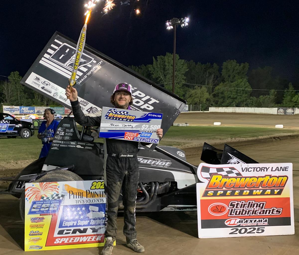 Barney Wins Night 3 of ESS Speedweek at Brewerton
