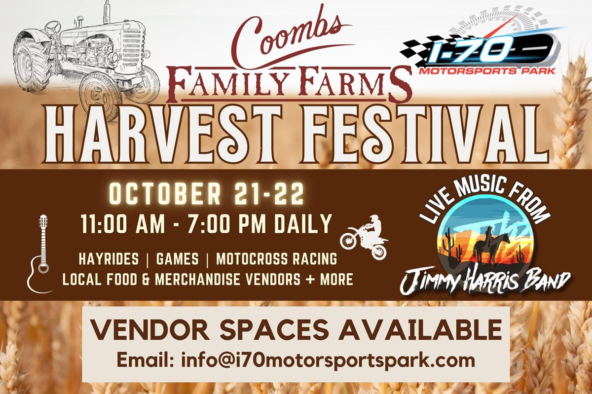 COOMBS FAMILY FARMS HARVEST FESTIVAL OCT. 21-22 AT I-70