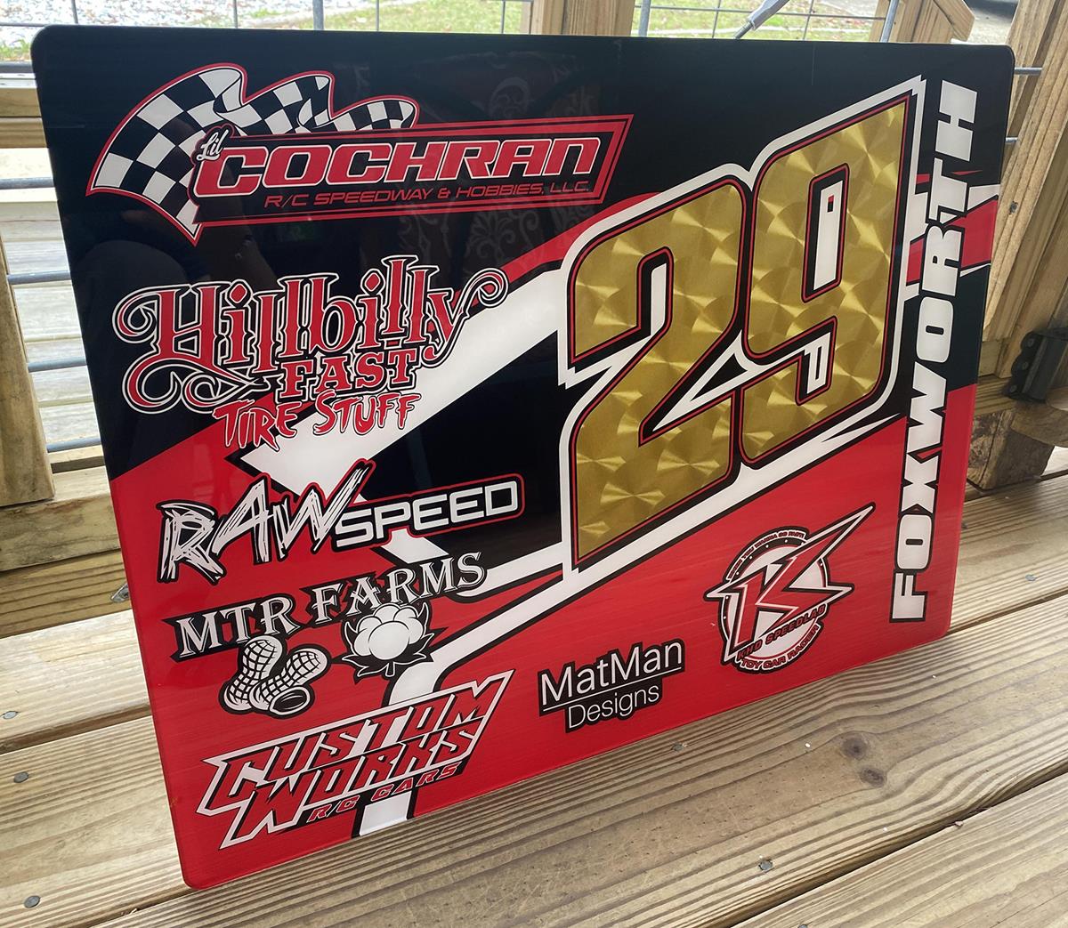 MatMan Designs introduces new R/C Racing Pit Boards