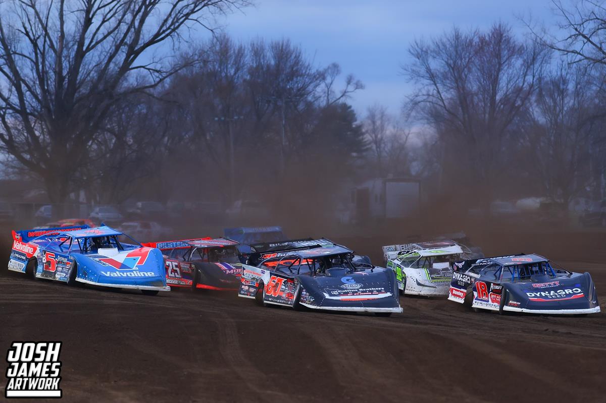 Maquoketa Speedway (Maquoketa, IA) – MARS Late Model Championship Series – Nippy 50 – March 28th-29th, 2025. (Josh James Artwork)