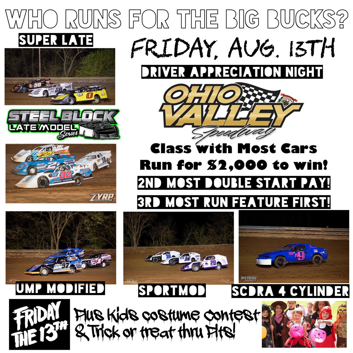 It&#39;s A &#39;Freaky Fast&#39;, Friday the 13th Kind of Night this Week at Ohio Valley Speedway