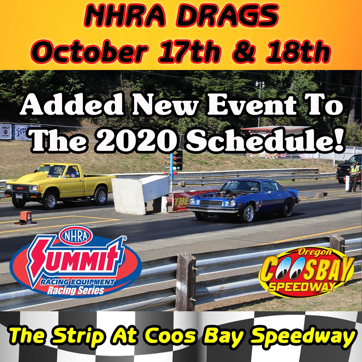 Drag Racing Saturday &amp; Sunday October 17 &amp; 18