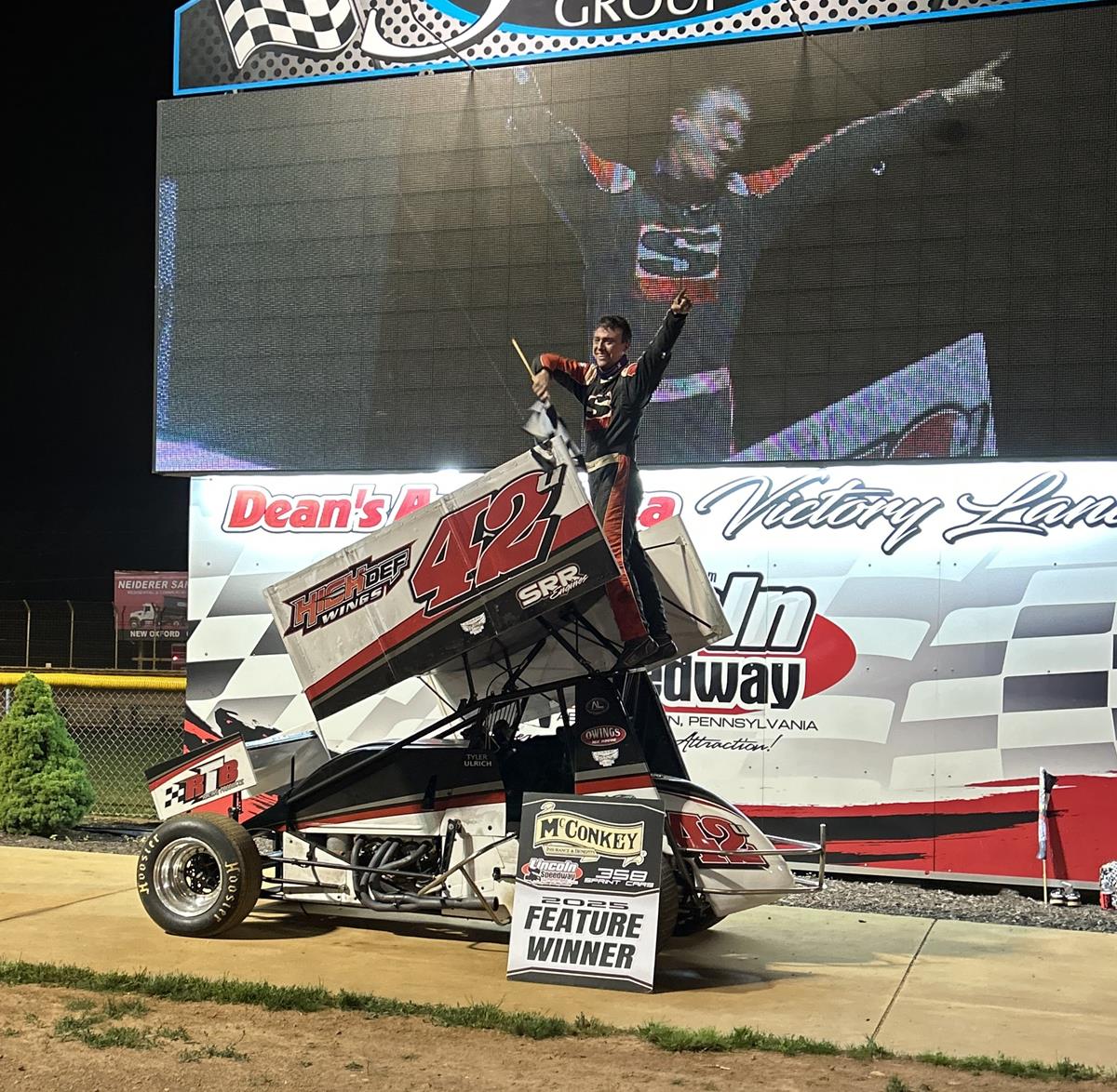 Ulrich Dominates to Score First Career 358 Sprint Car Victory at Lincoln Speedway